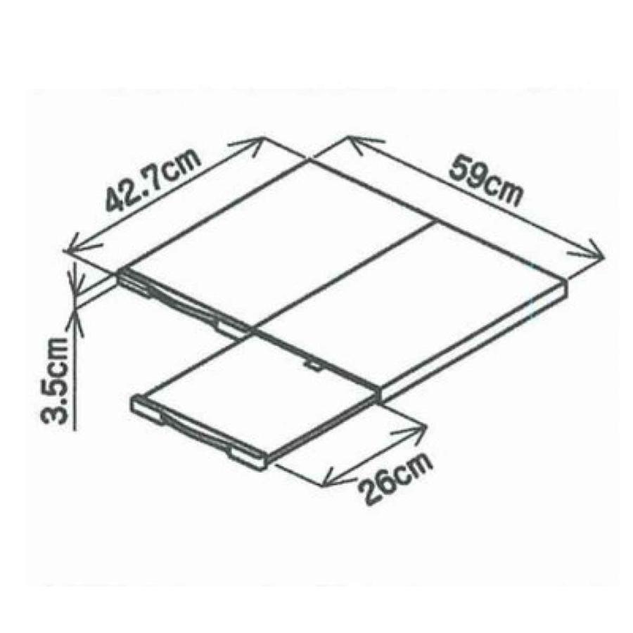 レンジテーブル 幅60cm用 洗えるレンジテーブル （ 吸盤付き ガス