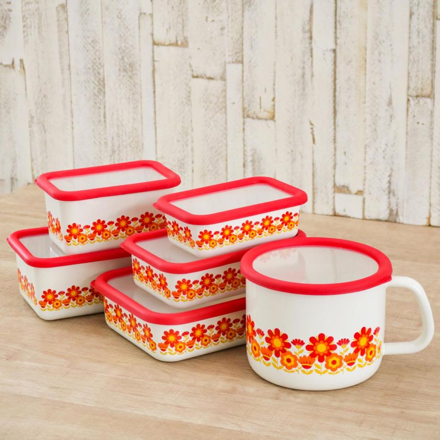 昭和レトロ専用食品保存容器 せっと 昭和レトロ専用食品保存容器 せっと 昭和レトロな保存容器大中小3点