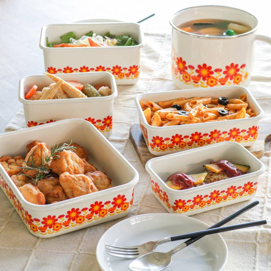 Honey Ware 保存容器 1.35L メモリーズ 浅型角容器 L HoneyWere