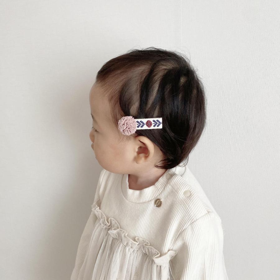 lien de famille ヘアクリップ パッチン止め ぽんぽんクリップ＆マット  