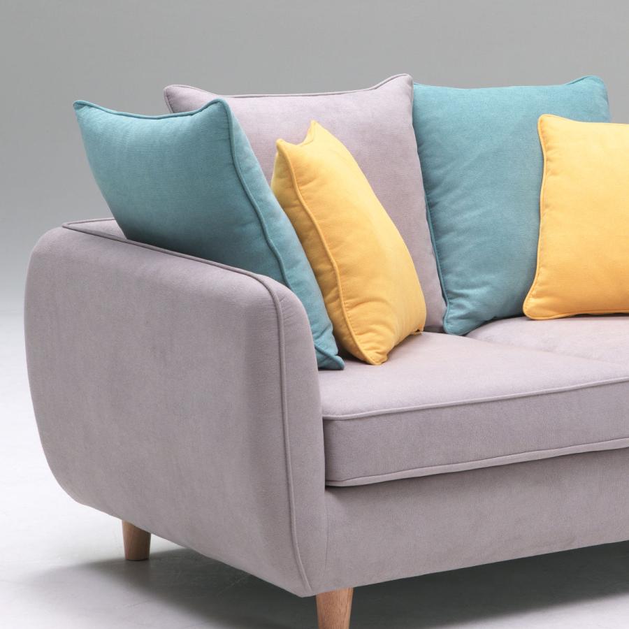 ソファ☆2人掛け☆クッション付き ソファ カウチソファ 2人掛け リクライニング 7段階 日本製 完成品