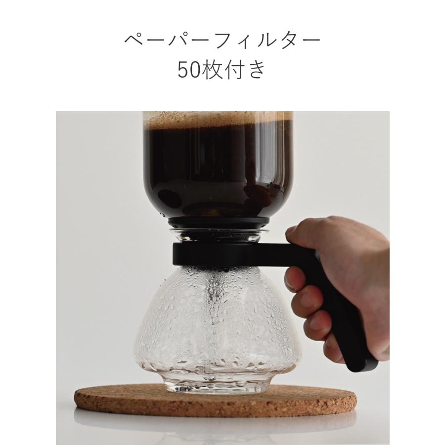 コーヒーサイフォン 360ml 3杯用 Electric Coffee Syphon 耐熱ガラス （ HARIO ハリオ コーヒーメーカー サイフォン コーヒーマシン 珈琲メーカー ）｜livingut｜06