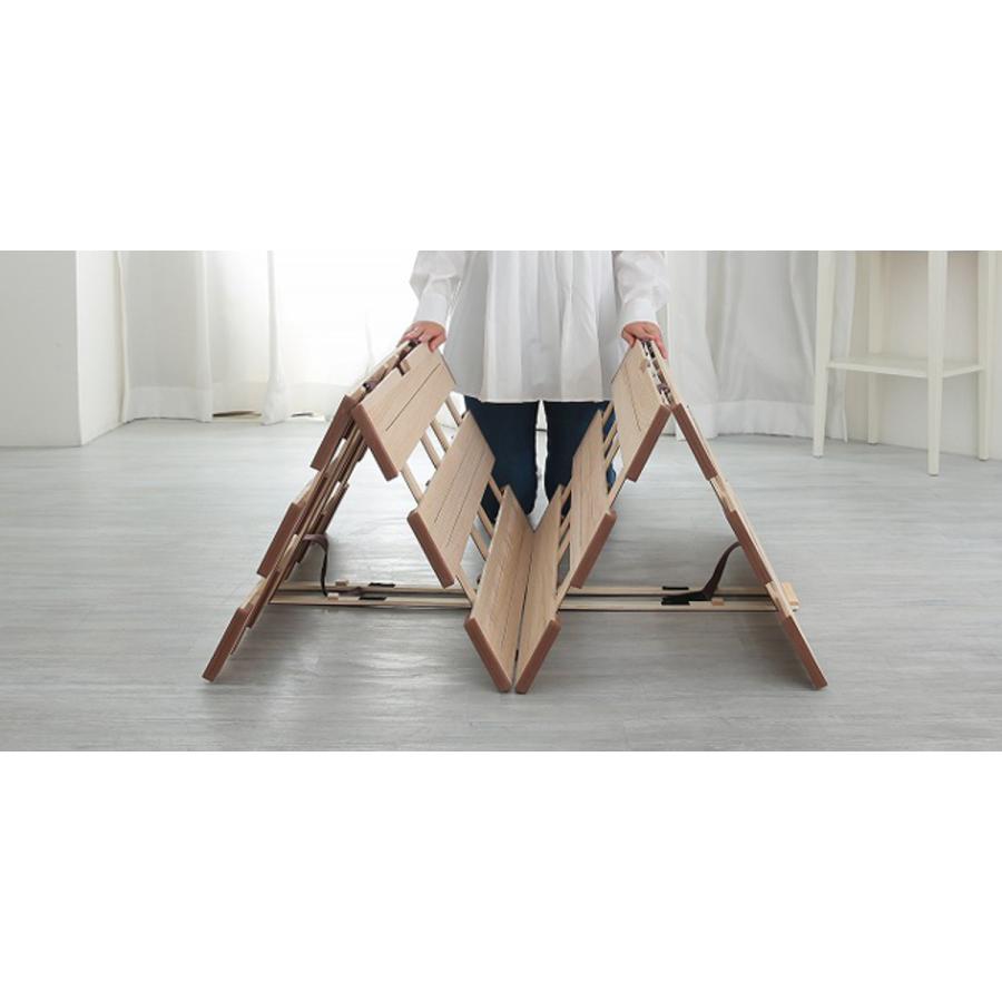 未使用✨OSMAC オスマック 薄型軽量桐すのこベッド 四つ折式 シングルサイズ Amazon｜オスマック(OSMAC) すのこベッド 折りたたみ ロール式