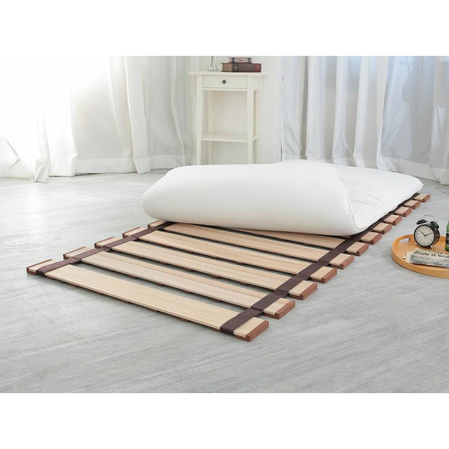 OSMAC すのこベッド ロール式 セミシングル 薄型軽量 天然木 （ スノコ