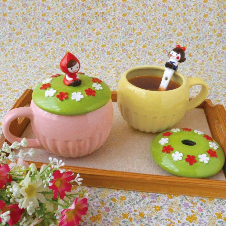 陶器 蓋付きカップと皿のセット 蓋付茶器 連山