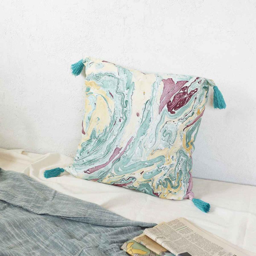 Francfranc ロングクッション 100×45 センチ ミントカラー