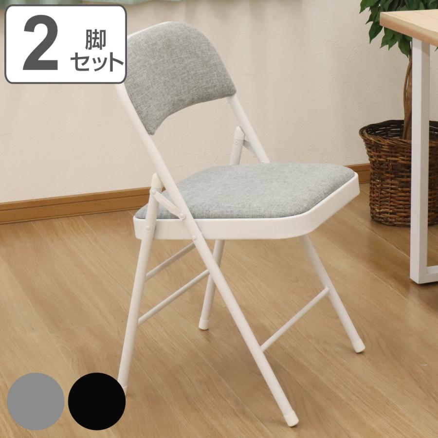 エイ・アイ・エス 折りたたみ椅子 2脚セット 座面高47cm エイ・アイ・エス 折りたたみ椅子 2脚セット 座面高47cm