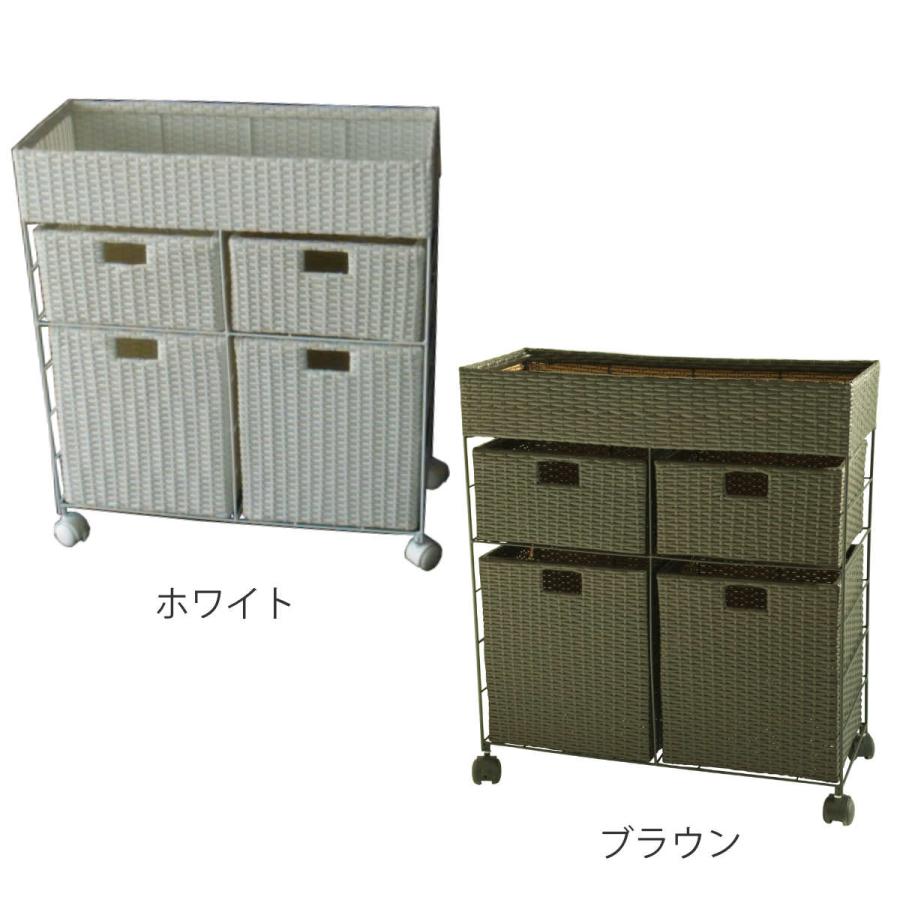 藤栄 ランドリーチェスト 3段 幅74cm 高さ80cm ラタン調 完成品 藤栄 ランドリーチェスト 3段 幅74cm 高さ80cm ラタン調 完成品