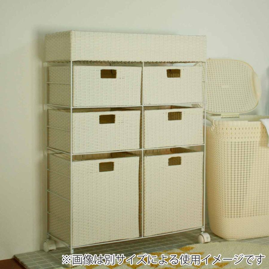 藤栄 ランドリーチェスト 3段 幅74cm 高さ80cm ラタン調 完成品 藤栄 ランドリーチェスト 3段 幅74cm 高さ80cm ラタン調 完成品