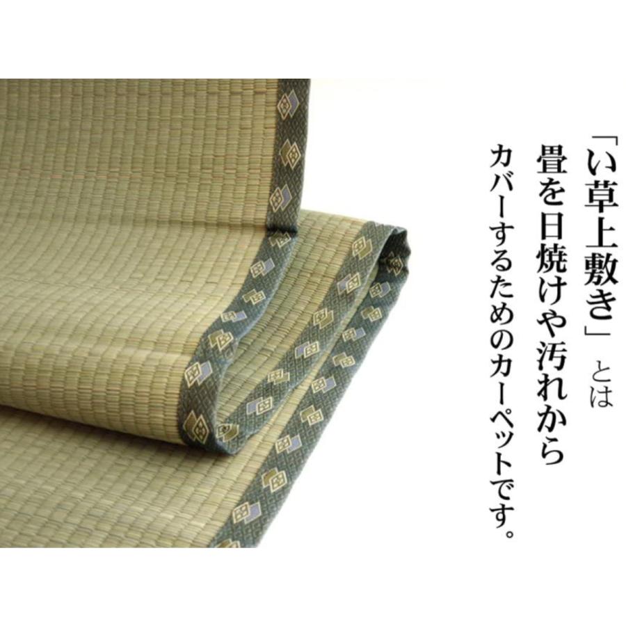 上敷き 純国産 い草 カーペット 双目織 『松』 江戸間 6畳 約261 上敷き 純国産 い草 カーペット 双目織 『松』 江戸間 6畳 約261