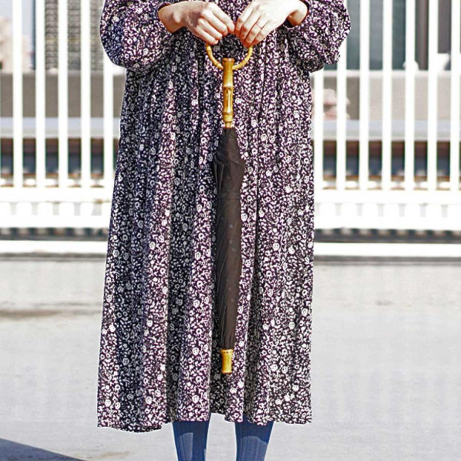 SUR MER（シュールメール） 日傘 黒無地 水玉透し柄 長傘 ブラック