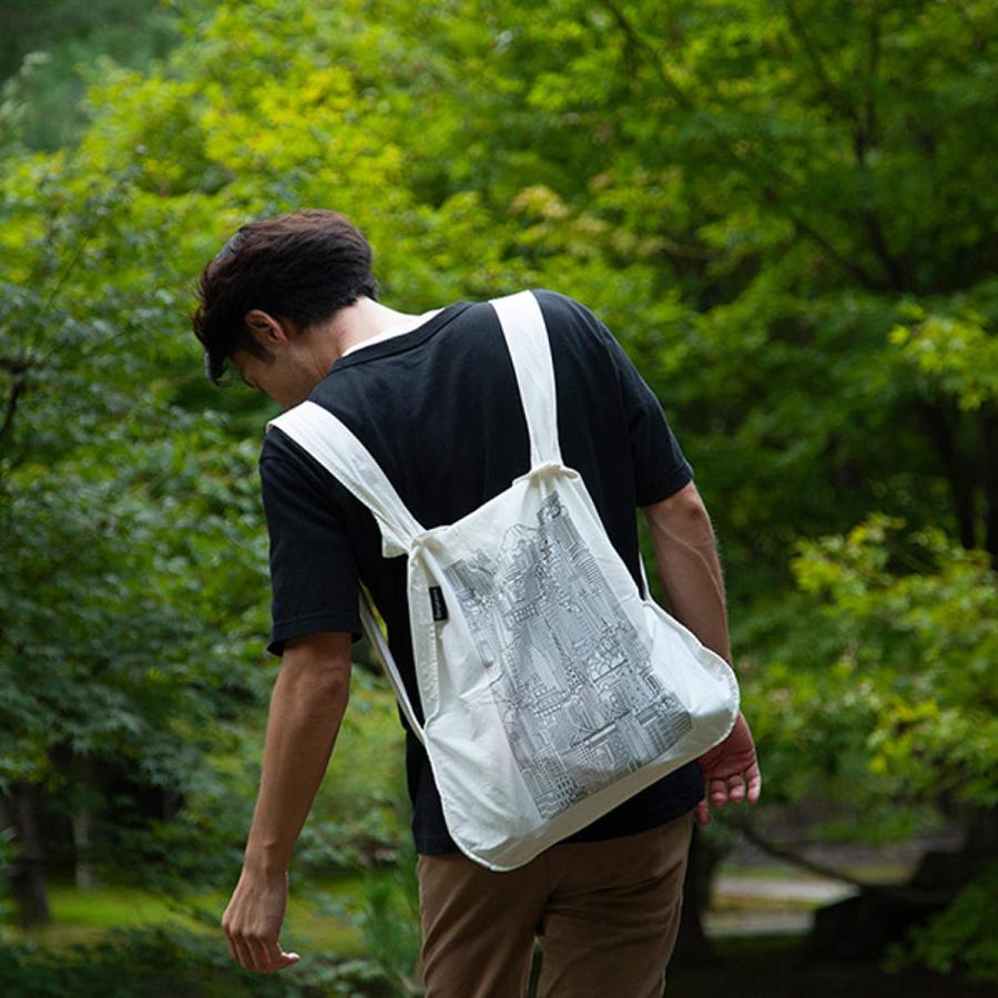 エコバッグ notabag BAG ＆ BACKPACK The Tokyo （ ノットアバッグ Notabag 折りたたみ 2way 撥水 ブランド トート リュック トートバッグ バックパック ）｜livingut｜18