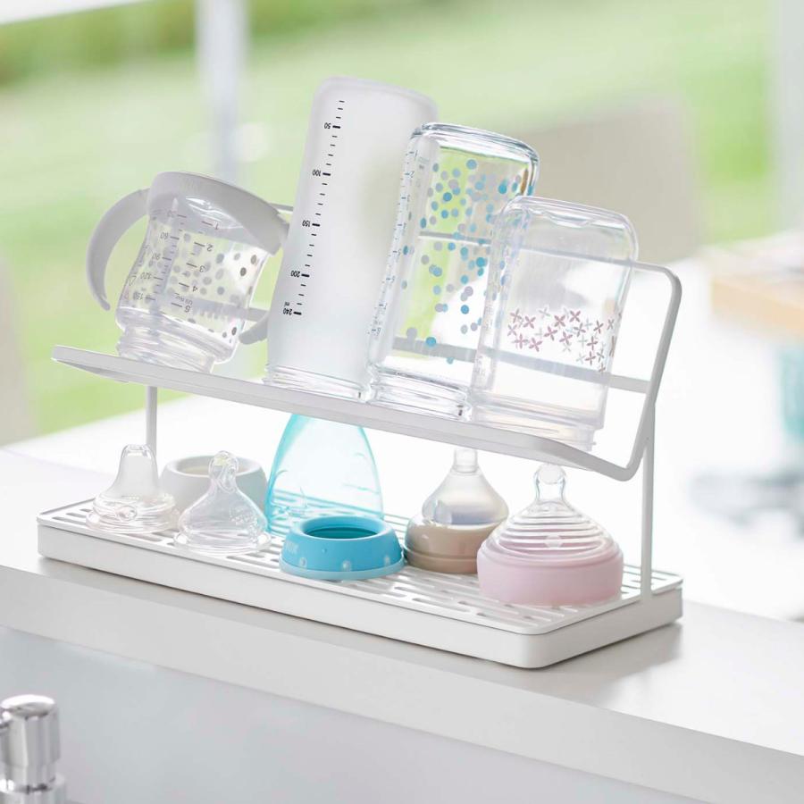 Plate(山崎実業) 山崎実業 plate 哺乳瓶＆マグボトル水切りラック