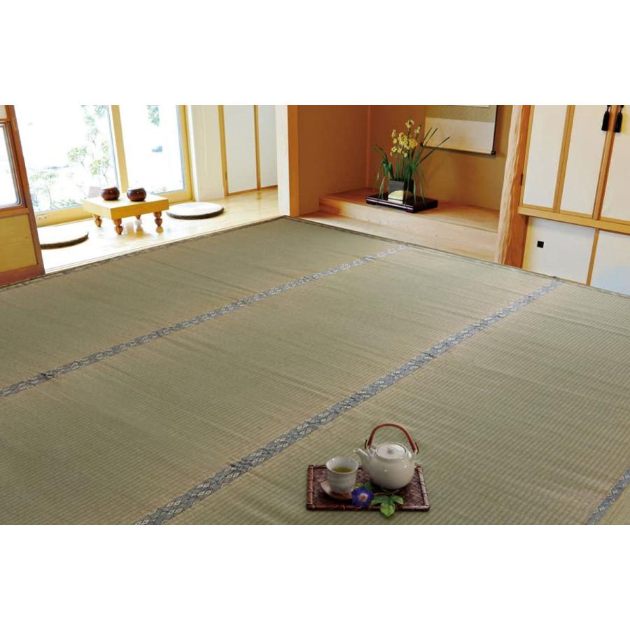 い草上敷き 純国産 い草 カーペット 糸引織 湯沢 本間8畳 約382 い草上敷き 純国産 い草 カーペット 糸引織 湯沢 本間8畳 約382