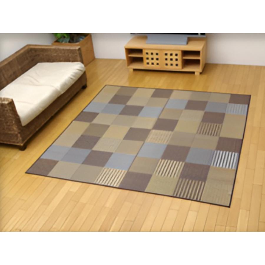 イケヒコ ござ 純国産 い草花ござカーペット 京刺子 江戸間2畳 イケヒコ ござ 純国産 い草花ござカーペット 京刺子 江戸間2畳
