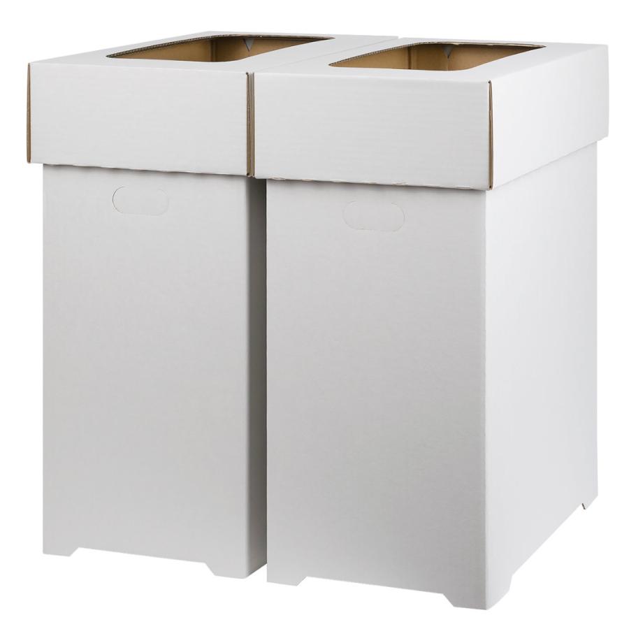 16個 ダンボールダストボックス30L 蓋付 2個組×8セット 日本製 ゴミ箱