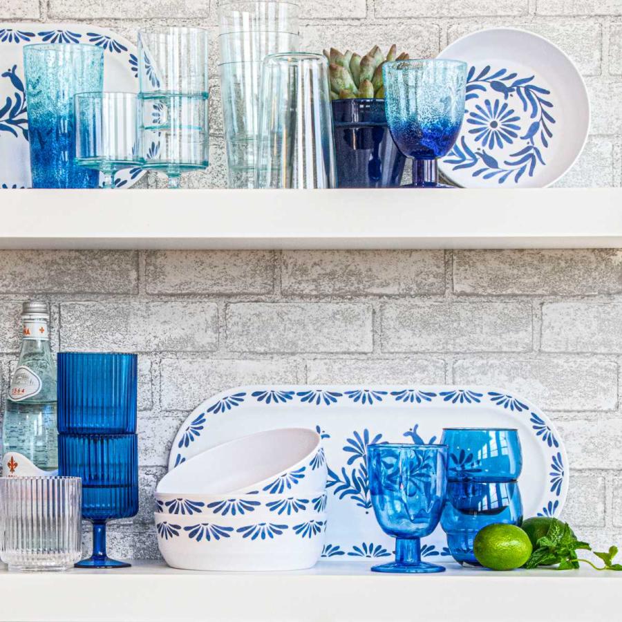 プレート 45cm アズール プラスチック メラミン （ 食洗機対応 皿 お皿