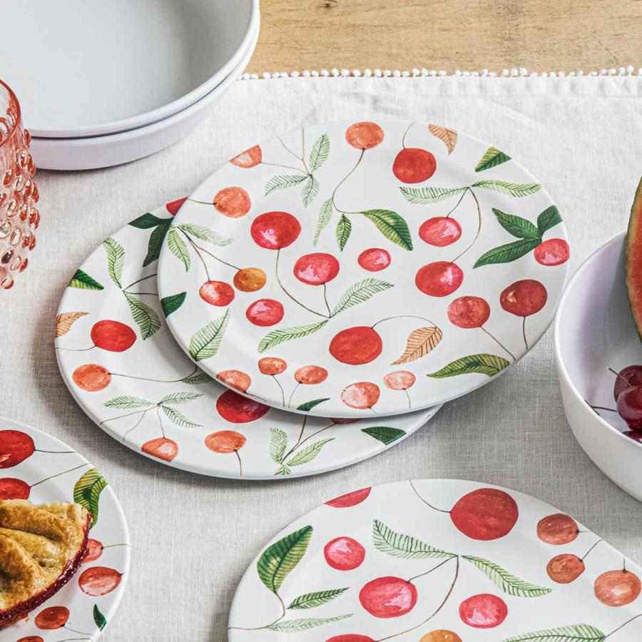 プレート 45cm ベリーズ&チェリーズ プラスチック メラミン （ 食洗機