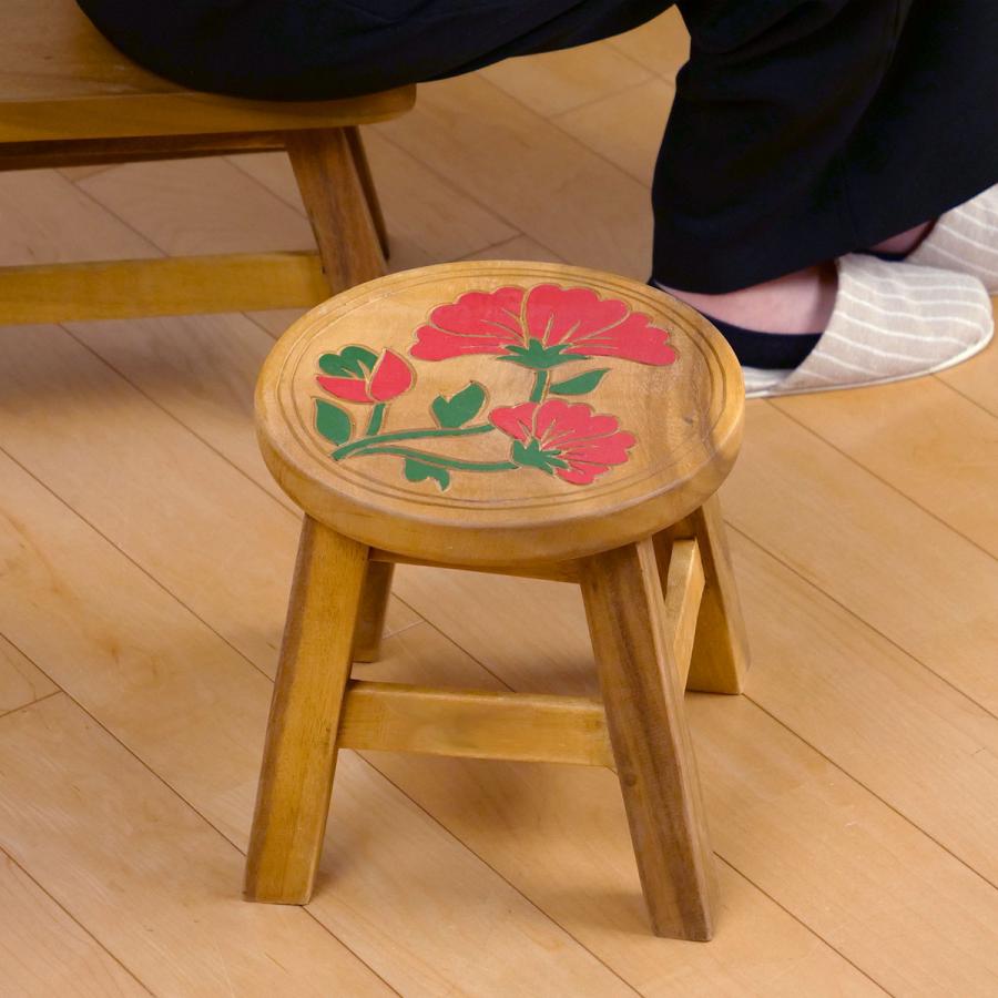 木製スツール　座面幅30cm×高さ47cm　丸椅子　stool 　花瓶台 木製スツール 座面幅30cm×高さ52cm 丸椅子 stool 花瓶台 木製