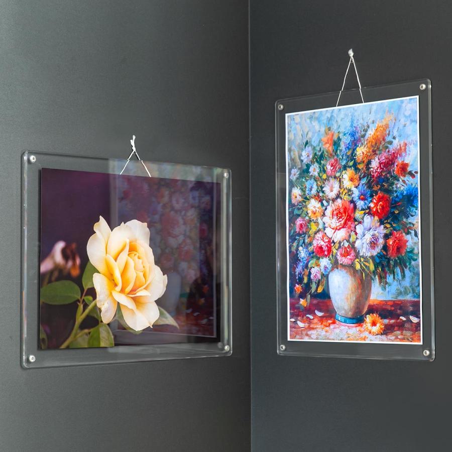 nekko hokkaido フォトフレーム　bright bellaサイン付き キシマ（KISHIMA） フォトフレーム 多面 4枚 L判 壁掛け 卓上 写真立て