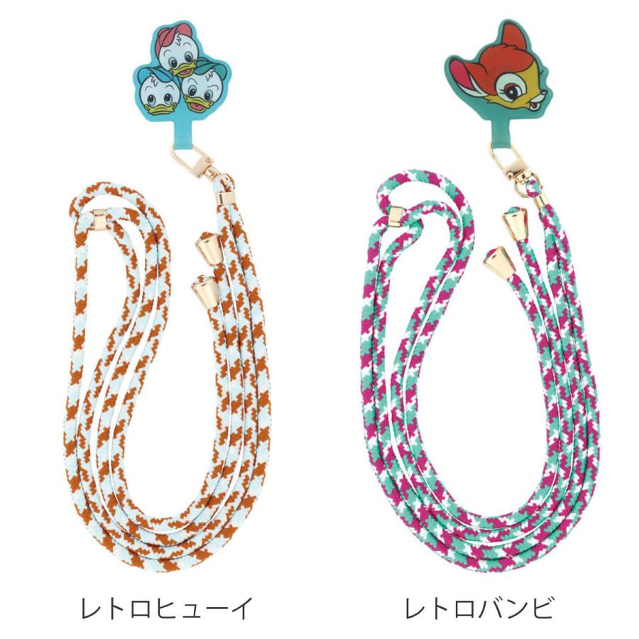 スケーター 携帯ストラップ 首掛け 携帯ロープストラップ ディズニー