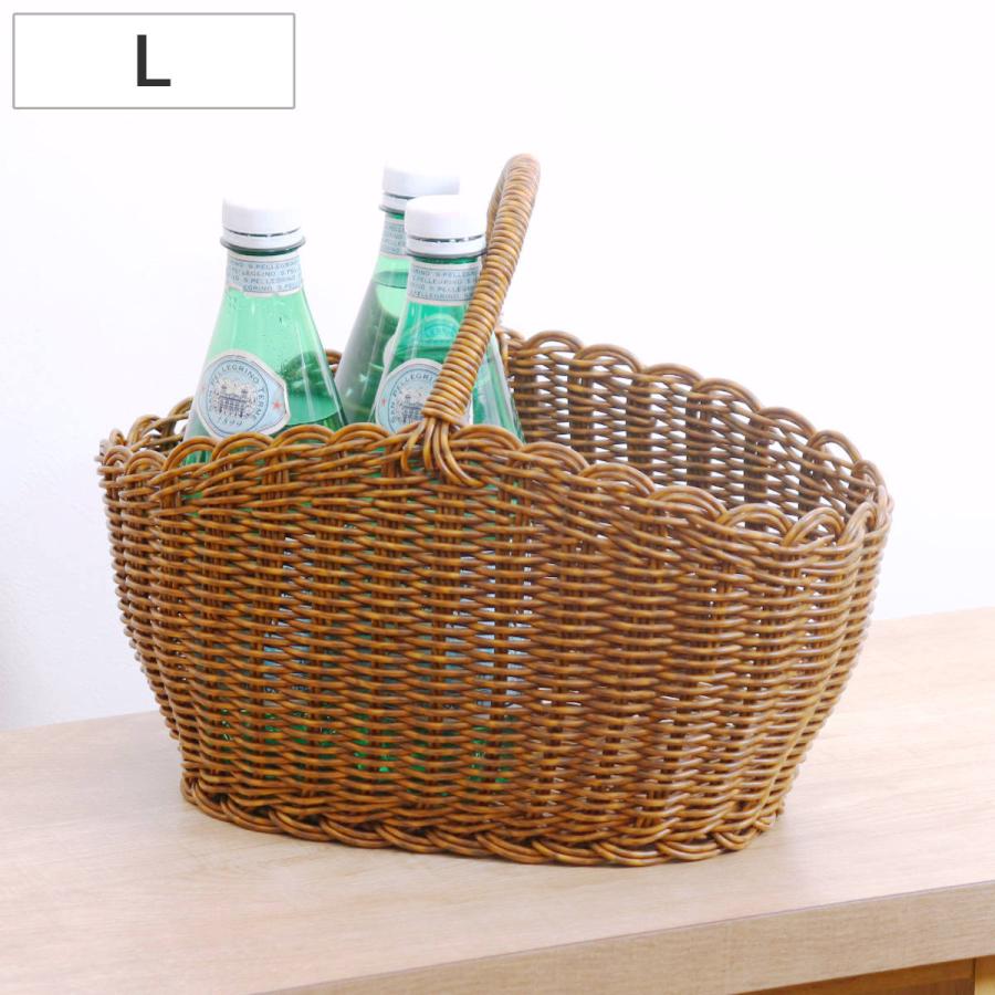 Creer（家具、インテリア） ユティル オーバルワンハンドルバスケット