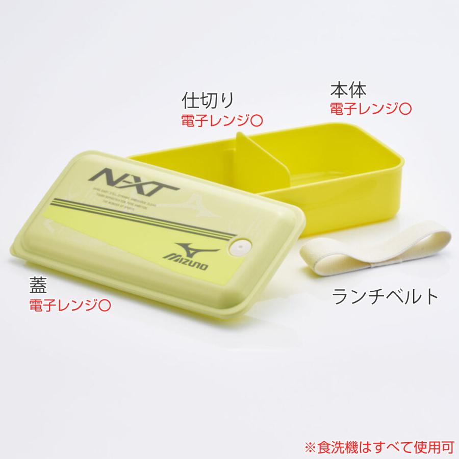 スケーター 弁当箱 抗菌パッキン一体型ランチ 1段 830ml ミズノ