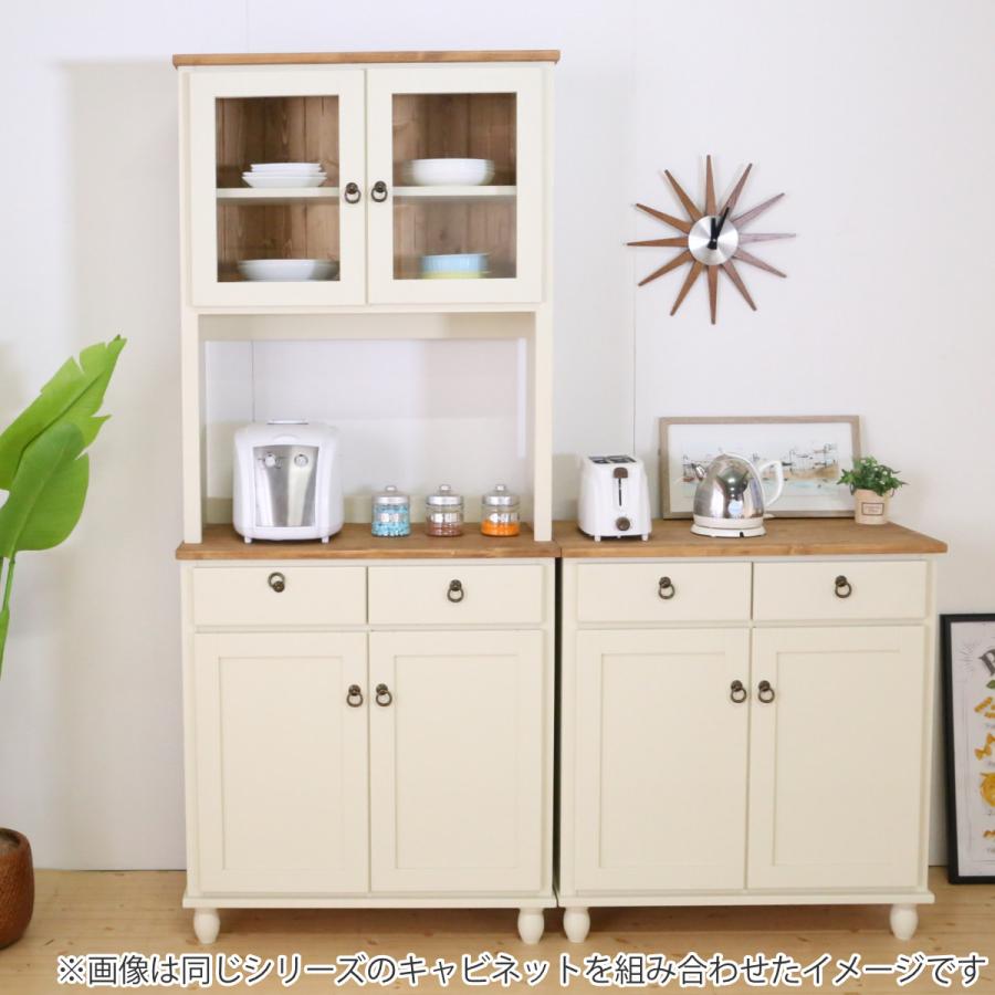 カップボード フレンチカントリー 食器棚 パイン材 Lavender 幅 カップボード フレンチカントリー 食器棚 パイン材 Lavender 幅