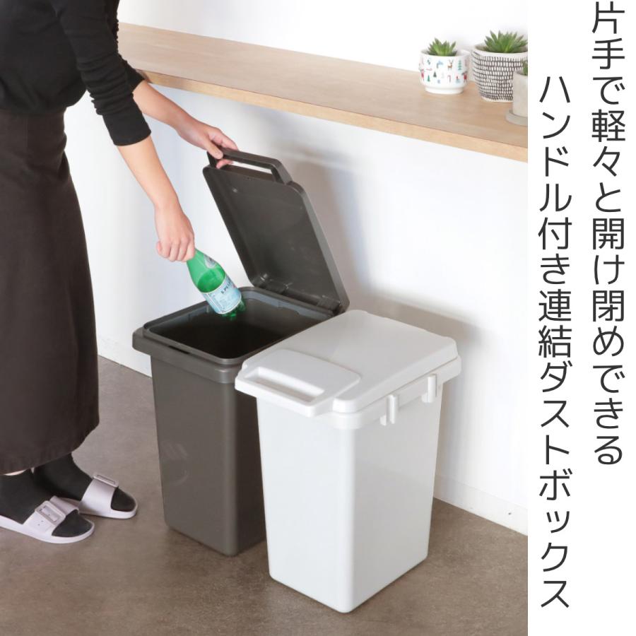RISU（リス） ゴミ箱 33L 連結 屋内外兼用 片手で開く連結