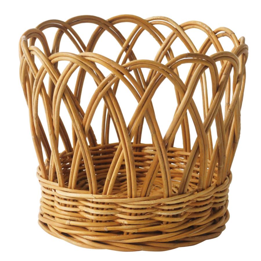 ヴィンテージ　ラタン　バスケット　マガジンラック　？　鉢カバー　？　小物入れ ヴィンテージ ラタン バスケット マガジンラック ？ 鉢カバー ？ 小物入れ