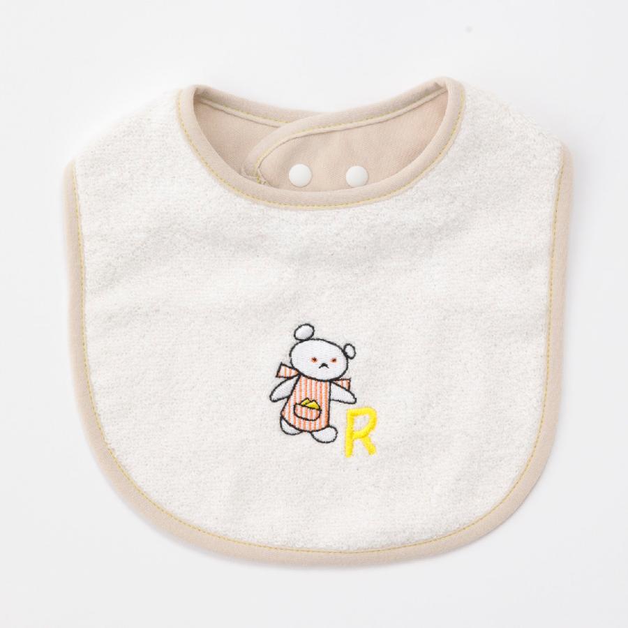 ウェーブ スタイ イニシャル こぐまちゃんえほん 綿100％ 日本製 出産