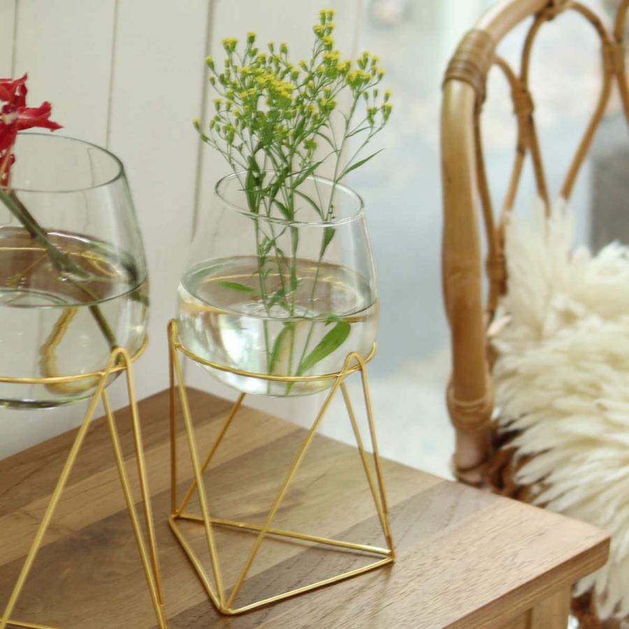 Creer（家具、インテリア） 花瓶 スタンドガラスベース S インブルーム 