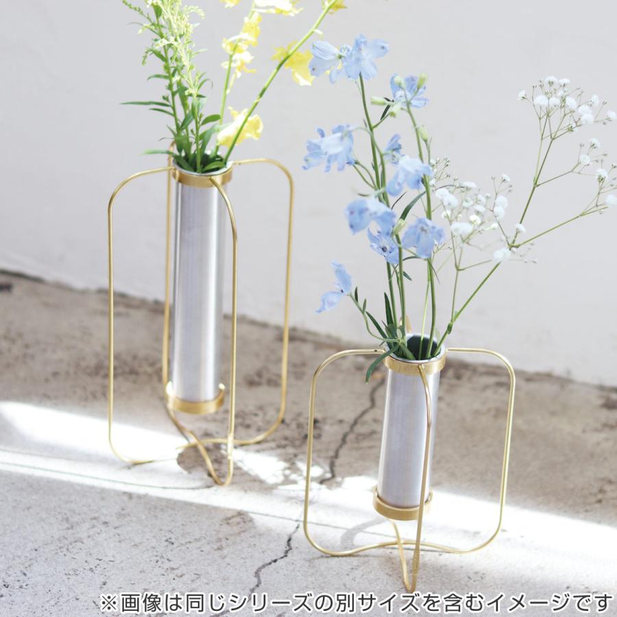 花瓶 アルミシリンダースタンド L インブルーム （ 花びん 花器 フラワーベース アイアン アルミ フラワースタンド ）｜livingut｜06