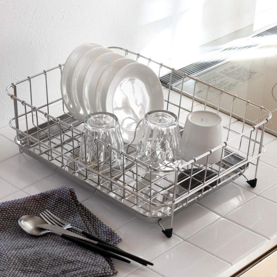 工房アイザワ ながしこもの 水切りラック 皿立シンクラック 小