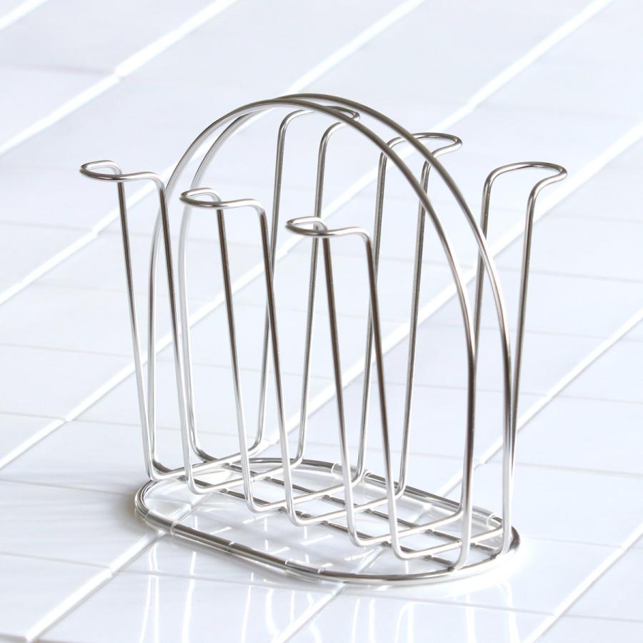 工房アイザワ ながしこもの グラススタンド 6連 （ aizawa 水切り