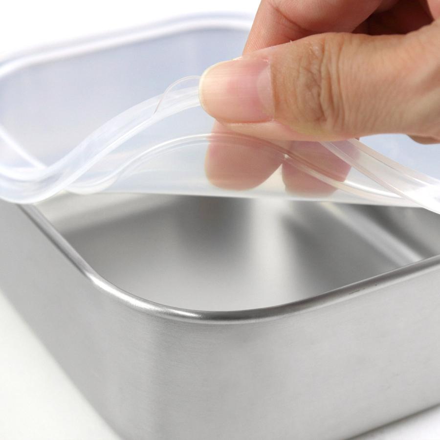 工房アイザワ 保存容器 400ml UTILE 目盛付角長容器浅型 S （ aizawa