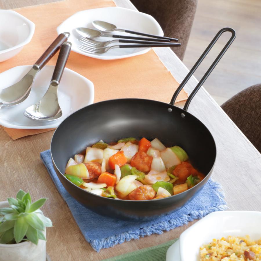 工房アイザワ ブラックピーマン いため鍋 24cm （ aizawa 鉄