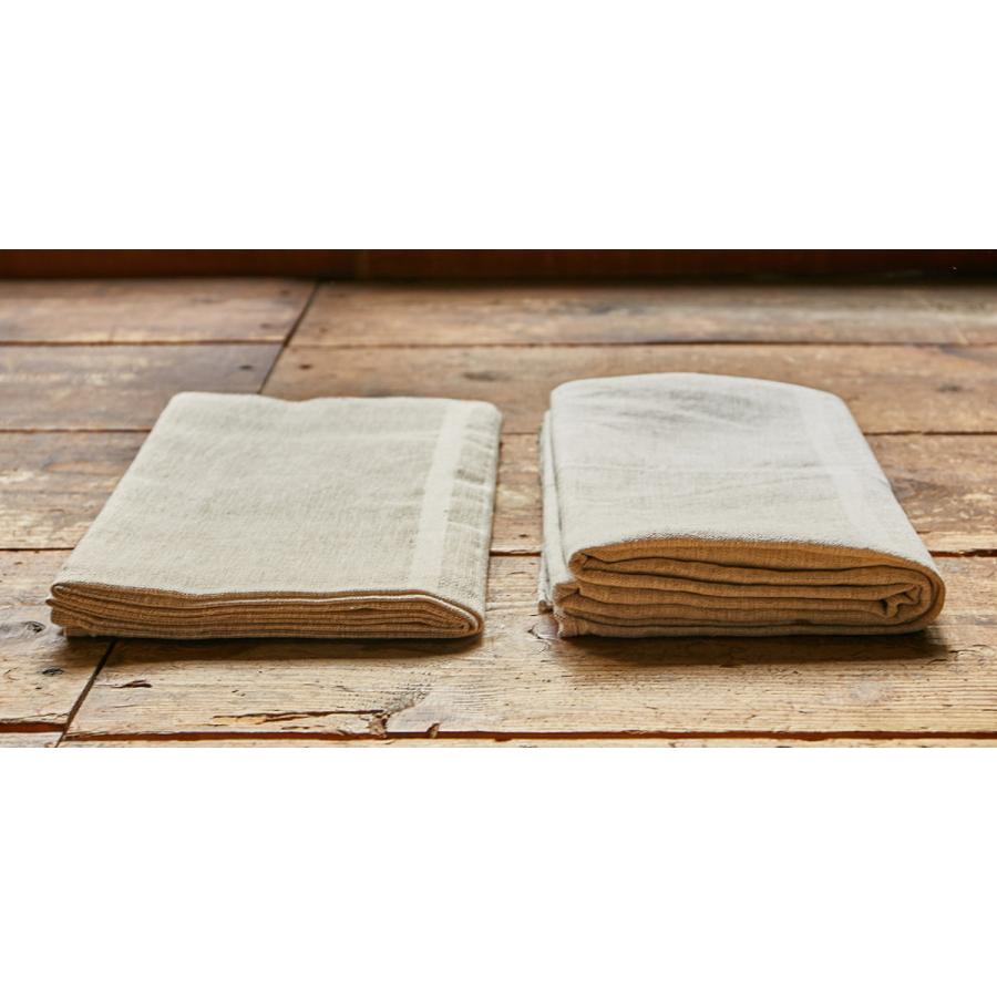 マルチカバー リューココリーネ 150×260cm コットンリネン 巾着バック