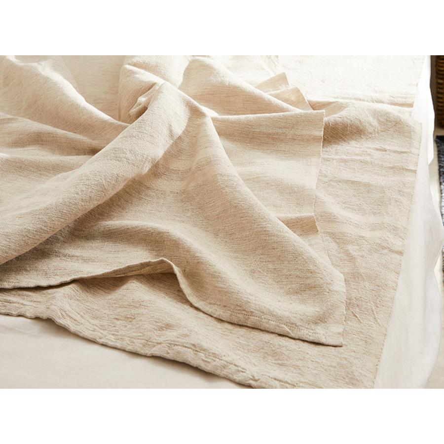 マルチカバー リューココリーネ 150×260cm コットンリネン 巾着バック