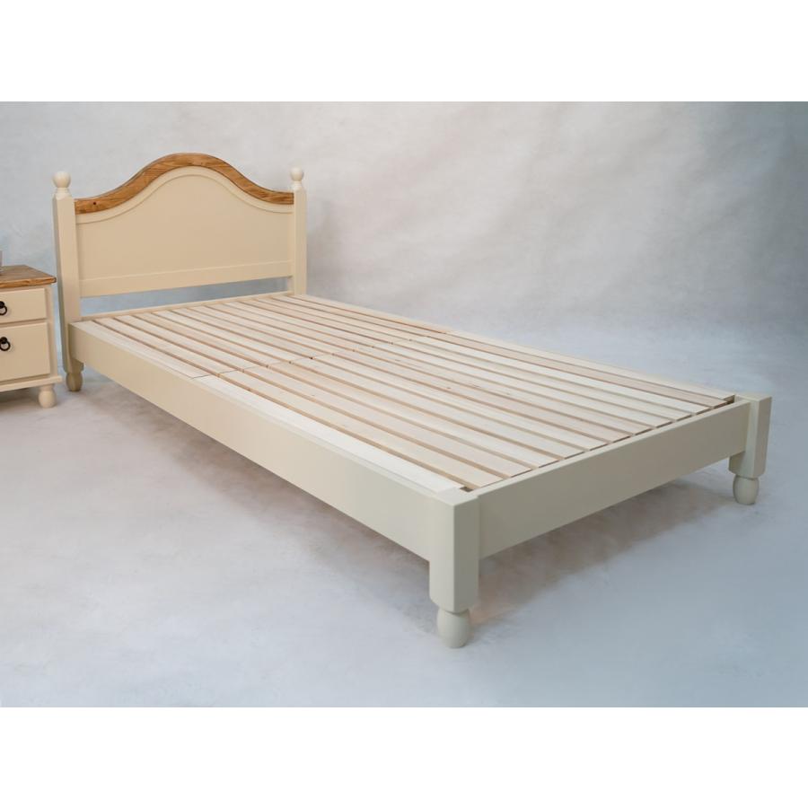 ベッド シングル Lavender すのこ ホワイト （ ベット フレーム スノコ