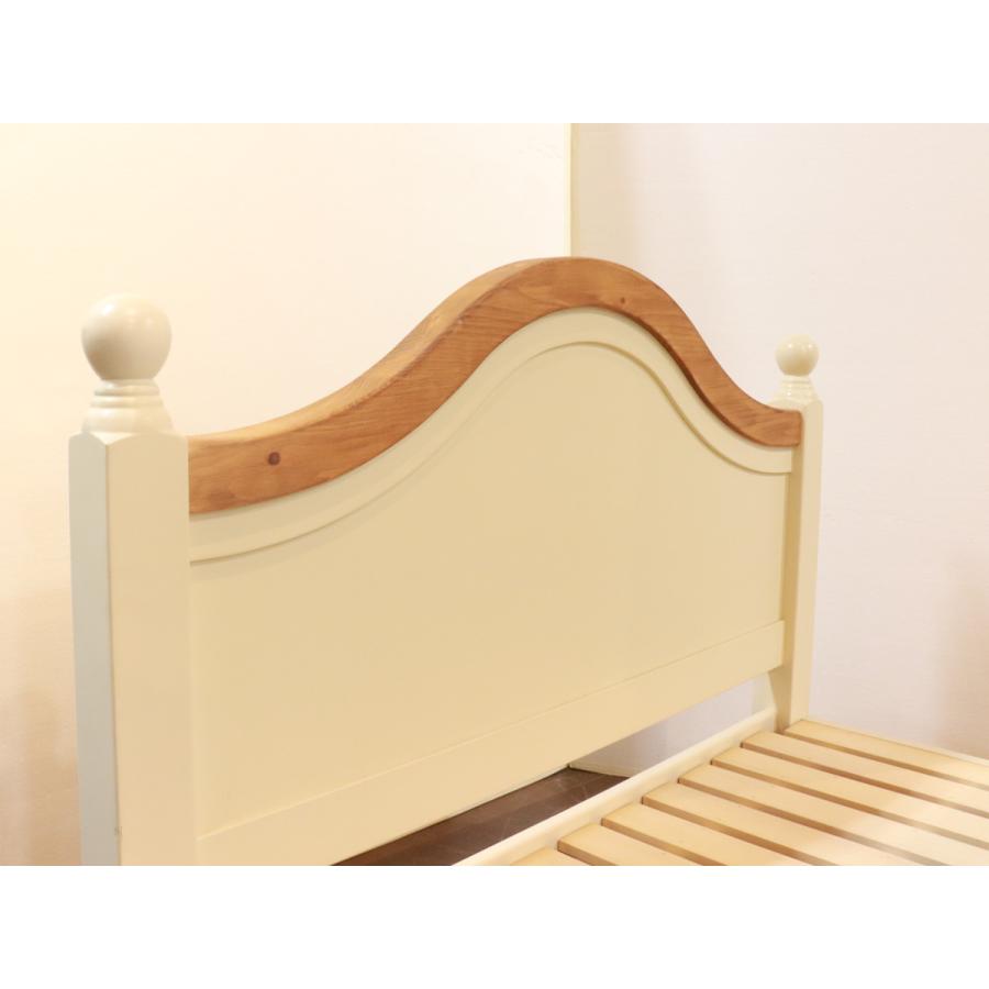 ベッド シングル Lavender すのこ ホワイト （ ベット フレーム スノコ