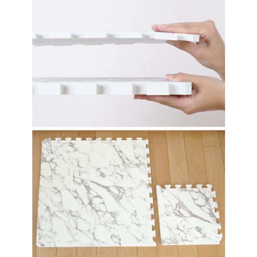 ジョイントマット 抗菌加工 大理石柄 約30×30cm 厚さ約10mm 9枚入り