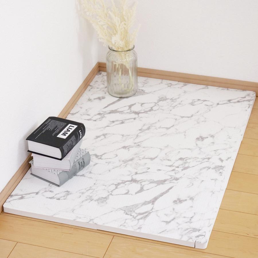 ジョイントマット 抗菌加工 大理石柄 約30×30cm 厚手 厚さ約20mm 6枚