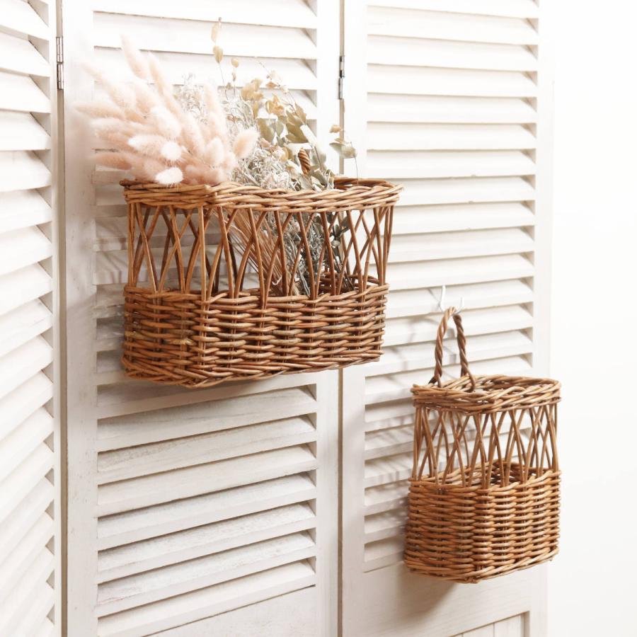 Creer バスケット アラログ ウォールレターバスケットS ラタン