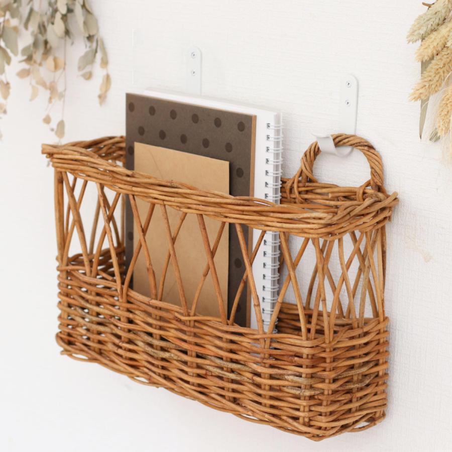 Creer バスケット アラログ ウォールレターバスケットL ラタン