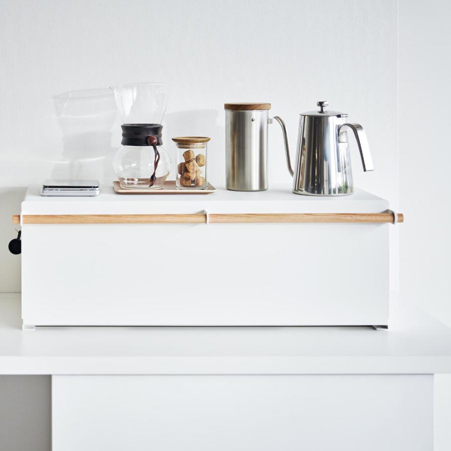 ブレッドケース トスカ　ホワイト　山崎実業 ブレッドケース トスカ ワイド｜山崎実業 – イルムス オンラインストア