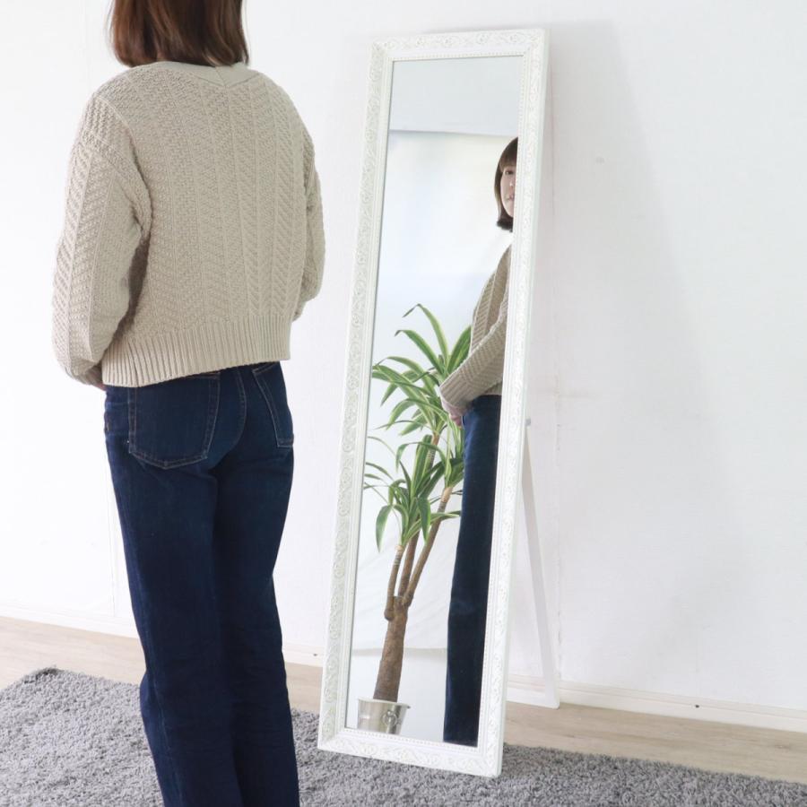 スタンドミラー 全身 アンティーク調 39×148cm ( ミラー 鏡 スタンドミラー 全身 アンティーク調 39×148cm ( ミラー 鏡