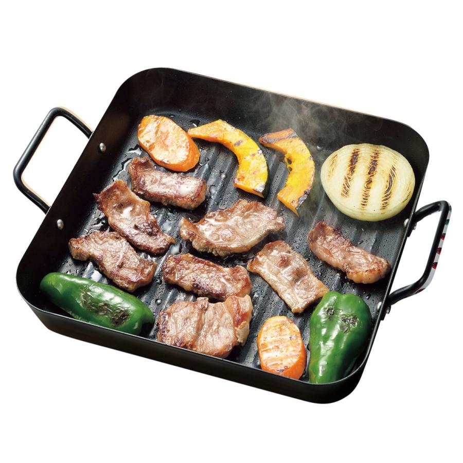 ニンフェンブルク 多角形プレート 19cm パール金属 角型プレート 25×25cm 波型 IH対応 鉄製 （ ガス火対応