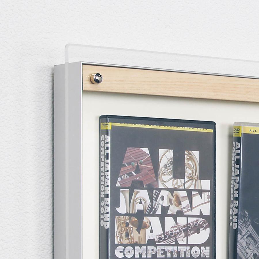 アクリル ディスプレイケース 3段 据置 壁掛け ウォールラック レトロ 美品 コレクションケース 88.3×28.3cm 壁掛け アクリルカバー