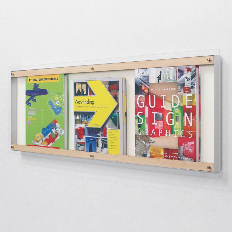 コレクションケース 88.3×28.3cm 壁掛け アクリルカバー パンフレット